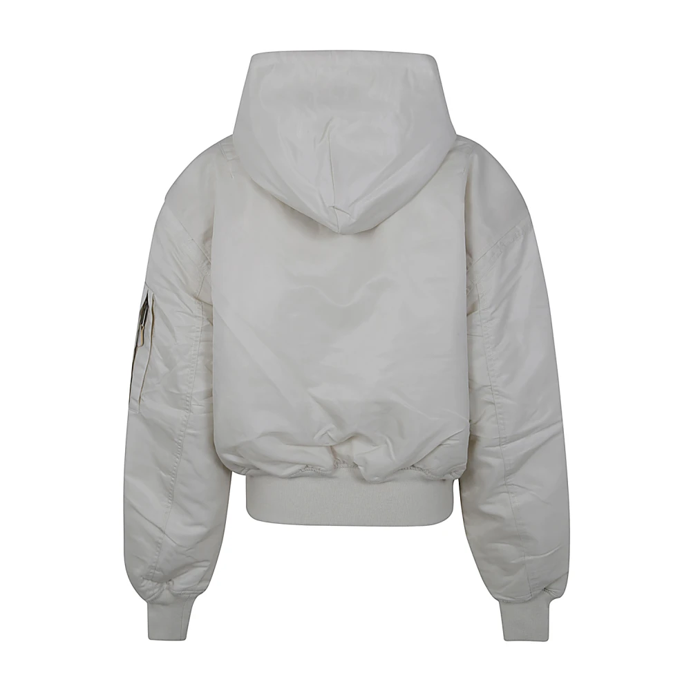 Entire Studios Stijlvolle Hooded Bomberjas Beige Dames