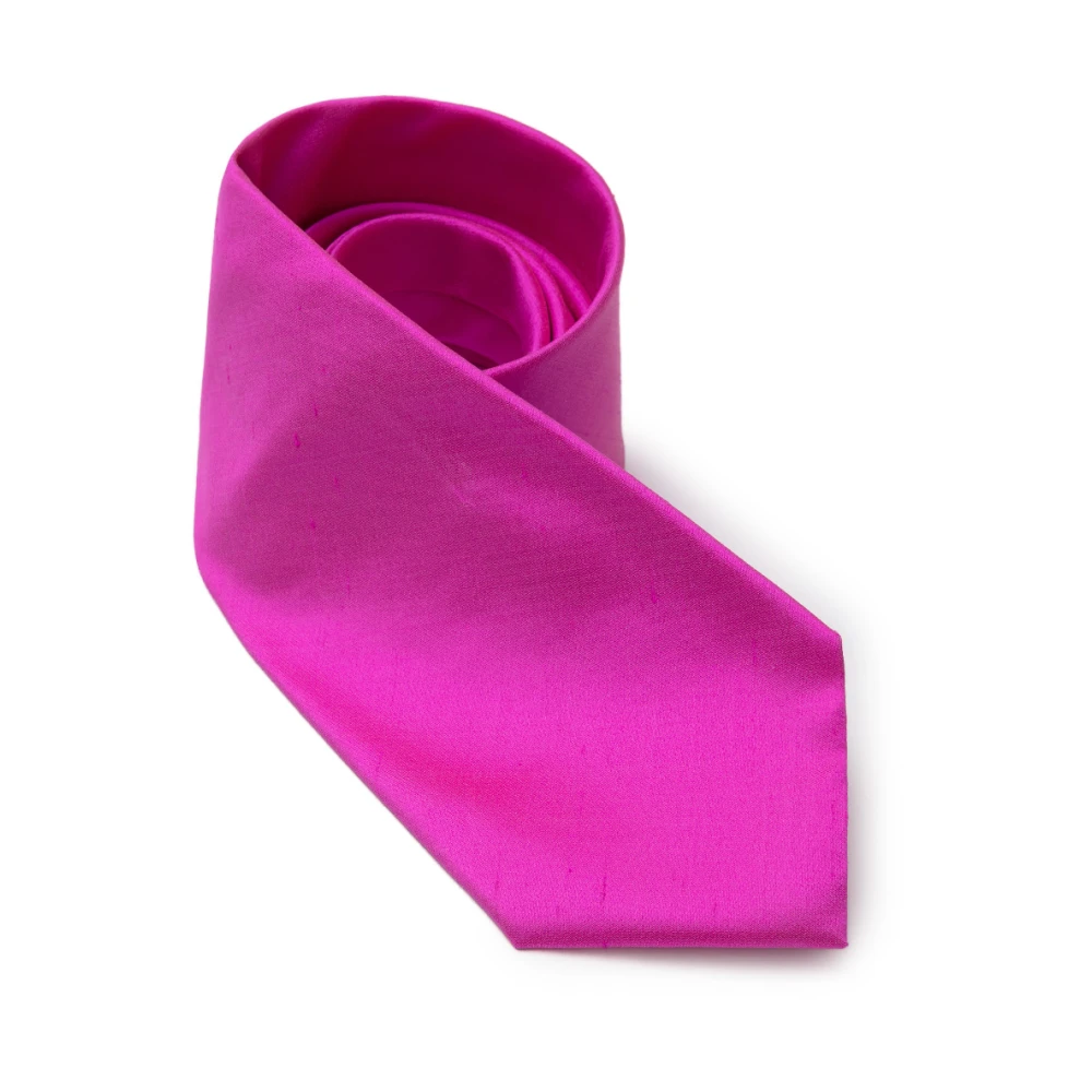 Dolce & Gabbana Fuchsia Zijden Stropdas Pink Heren