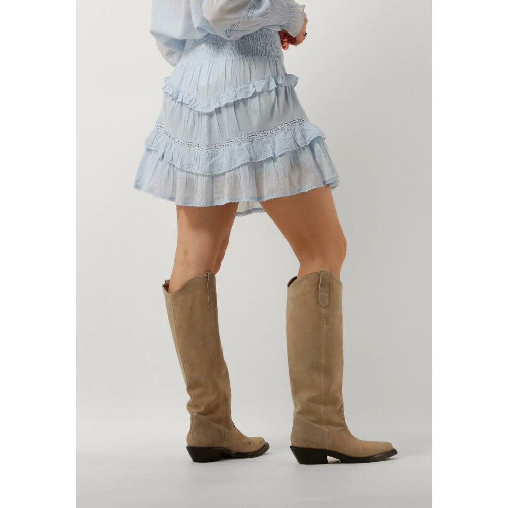 Notre-v Dames Rokken Voile Skirt Blue Dames