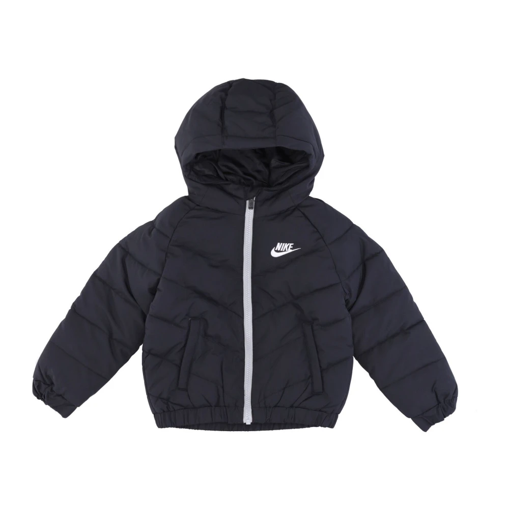 Nike Svart Barn Dunjacka Med Huva Black, Unisex