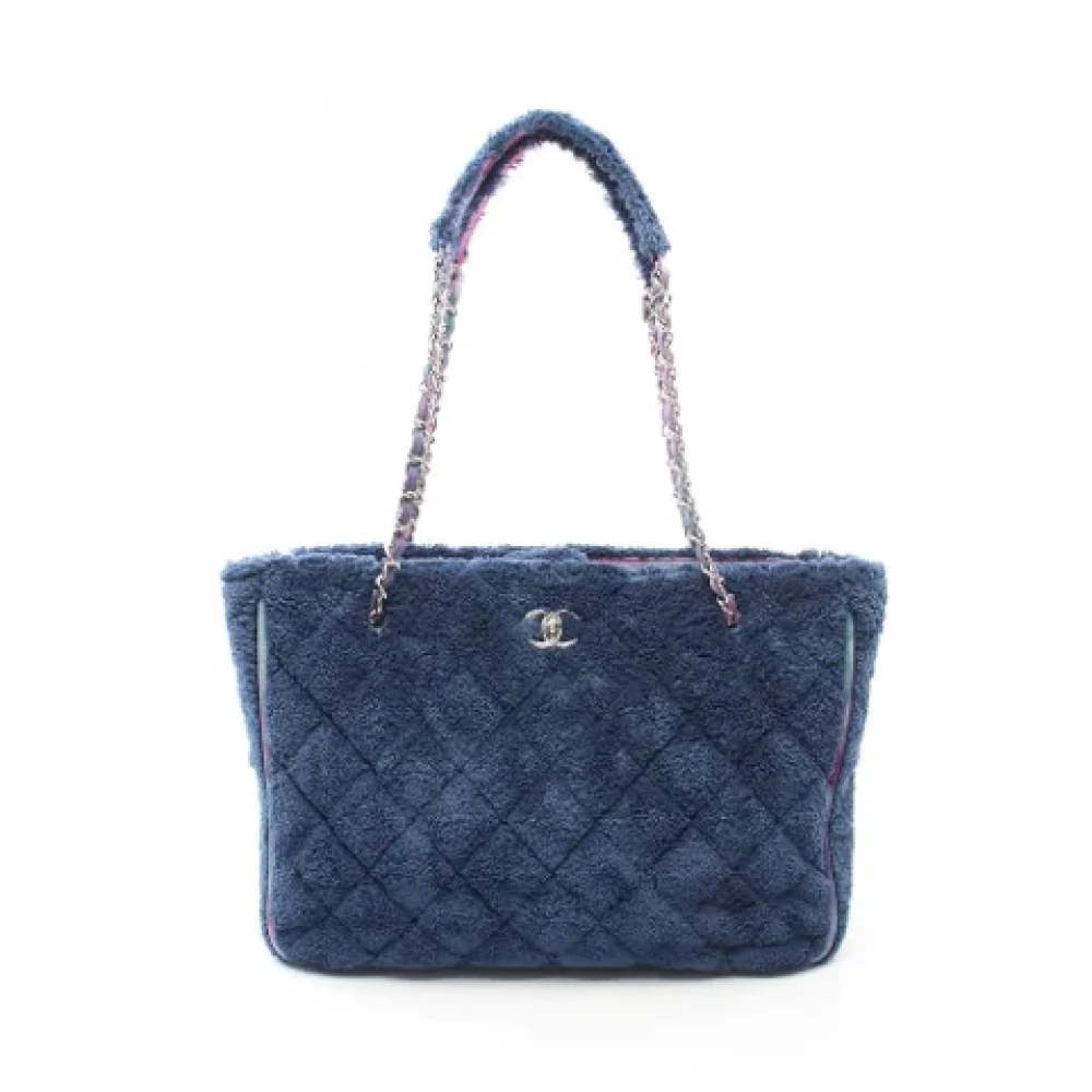 Chanel Vintage Pre-owned Fabric chanel-bags Blue Dames