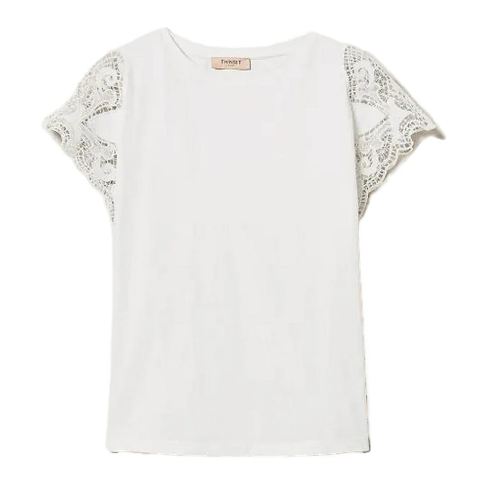 Twinset - Tops > T-Shirts - White - Twinset - Modalova