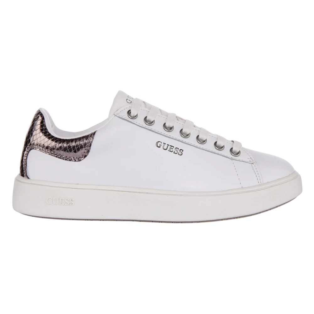 Guess Women's White Melania Low Top Trainers - Sneakers - 7 Uk - Shoes