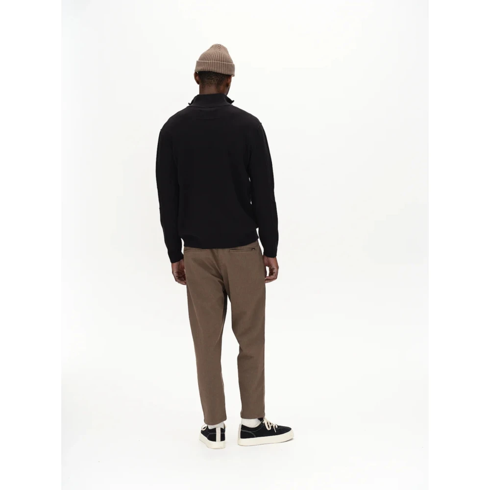Gabba Zwarte Roll Neck Gebreide Trui Black Heren