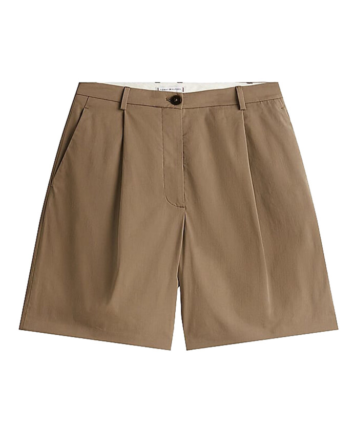 bruine-geplooide-shorts