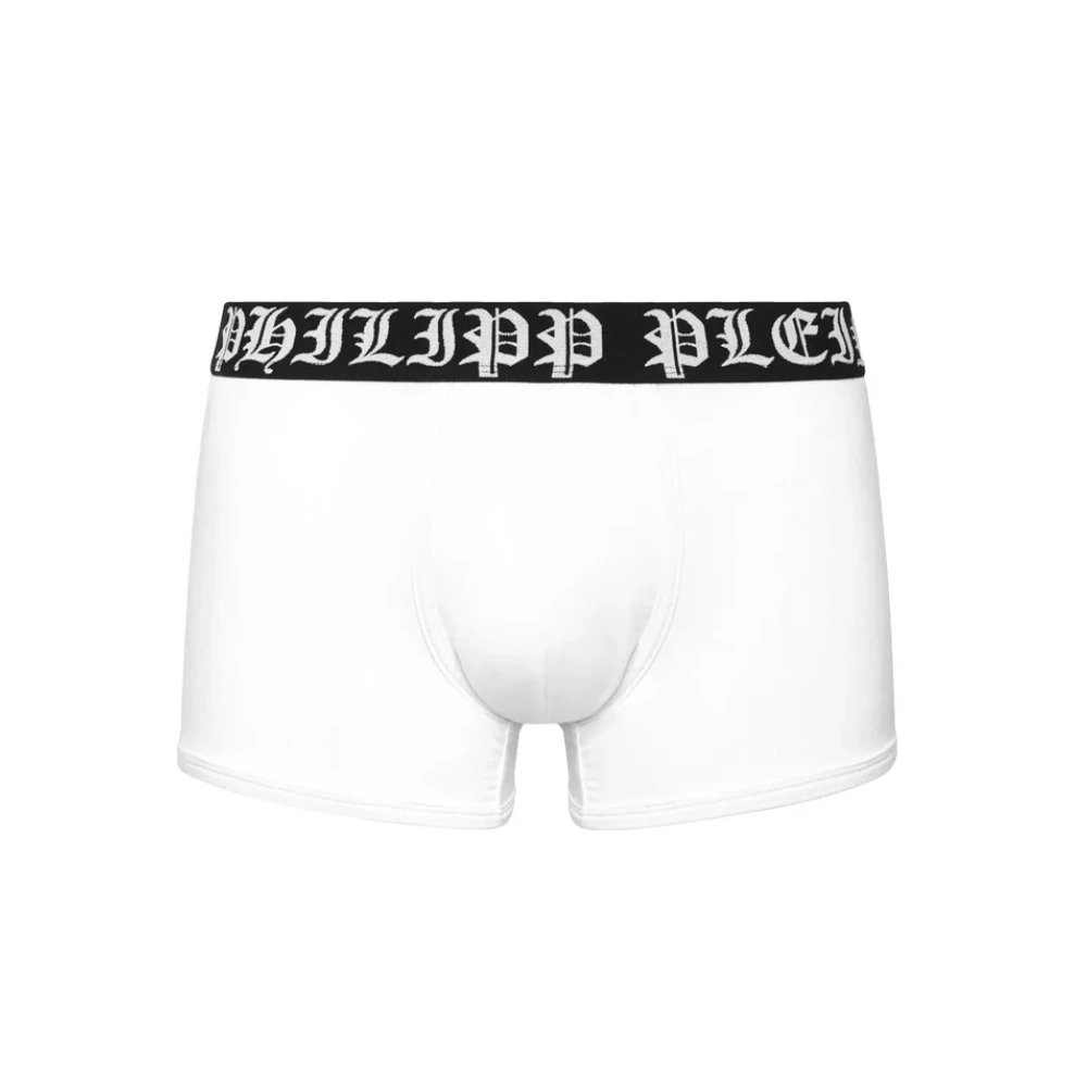 Philipp Plein Witte Gothic Logo Boxershorts White Heren