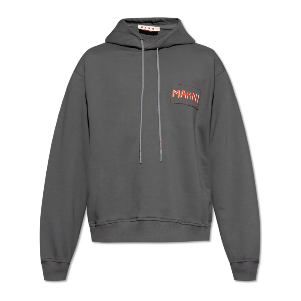 Marni Donkergrijze Katoenen Sweatshirt Gray Heren