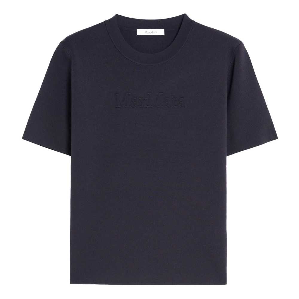 Max Mara Blauwe Segale Elegante Jurk Blue Dames