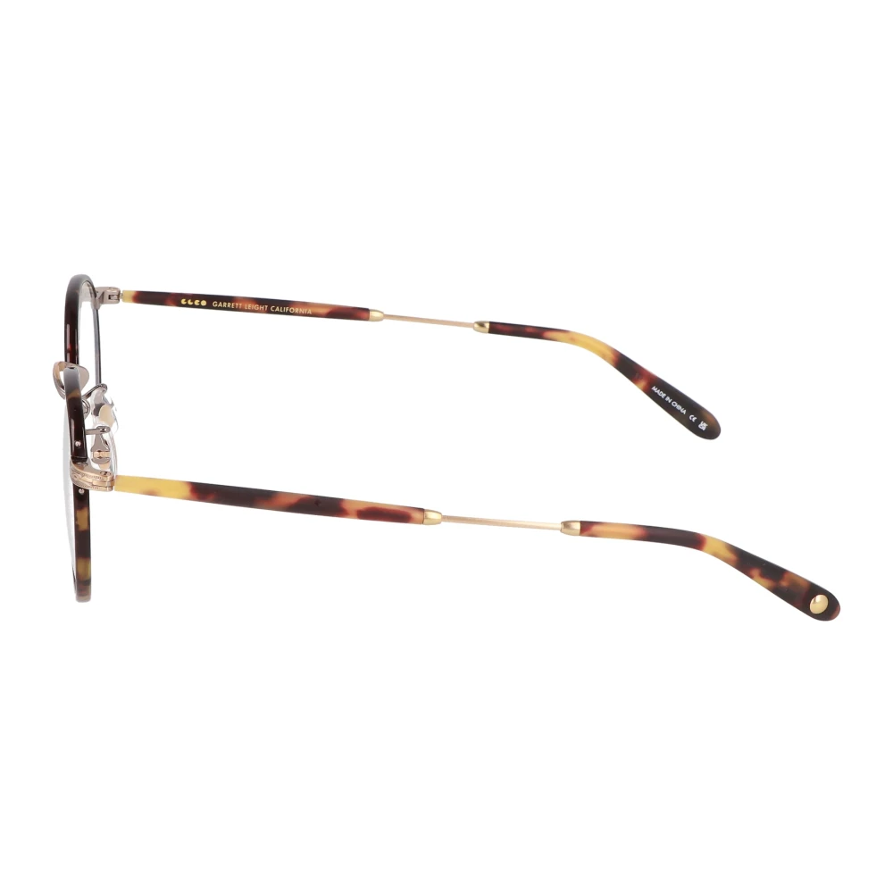 Garrett Leight Ronde Metalen Frame Bril Wilson Brown Unisex