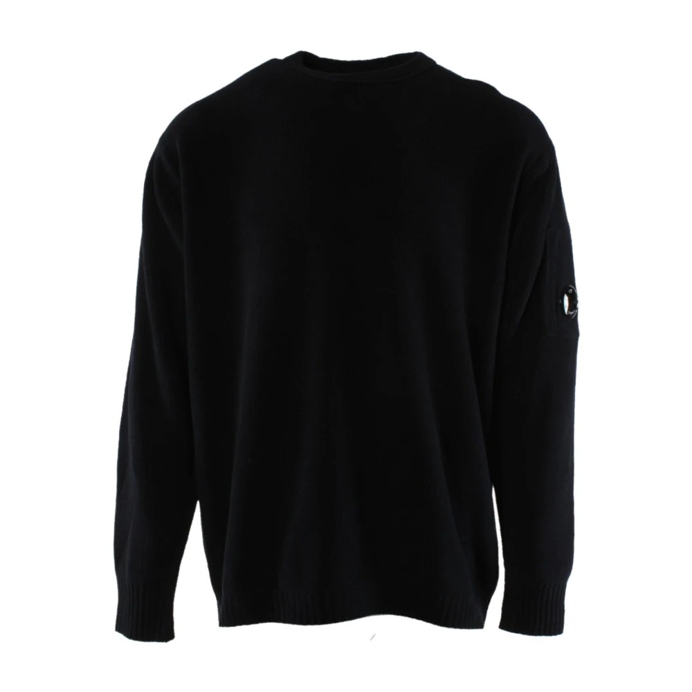 C.P. Company Zwarte Katoenen Trui Black Heren