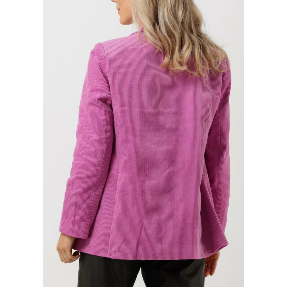 Co'Couture Oversized Corduroy Blazer Roze Pink Dames