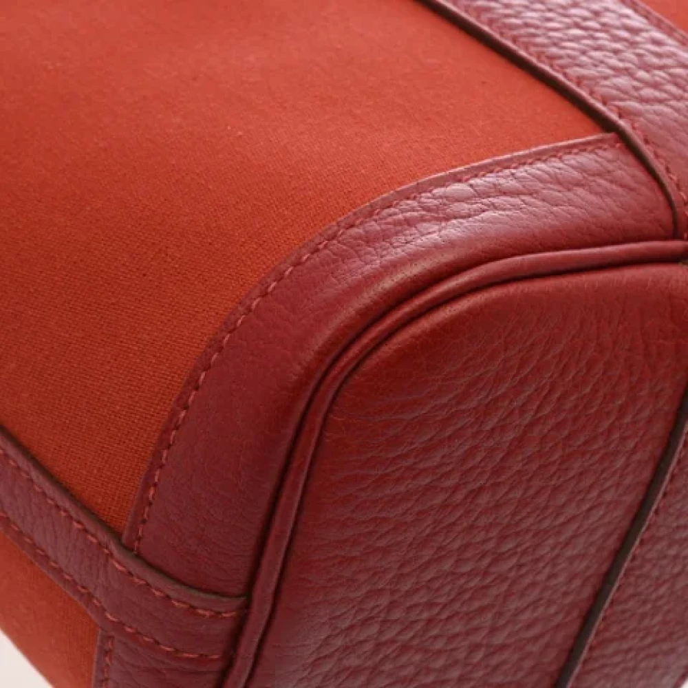 Hermès Vintage Pre-owned Leather handbags Red Dames