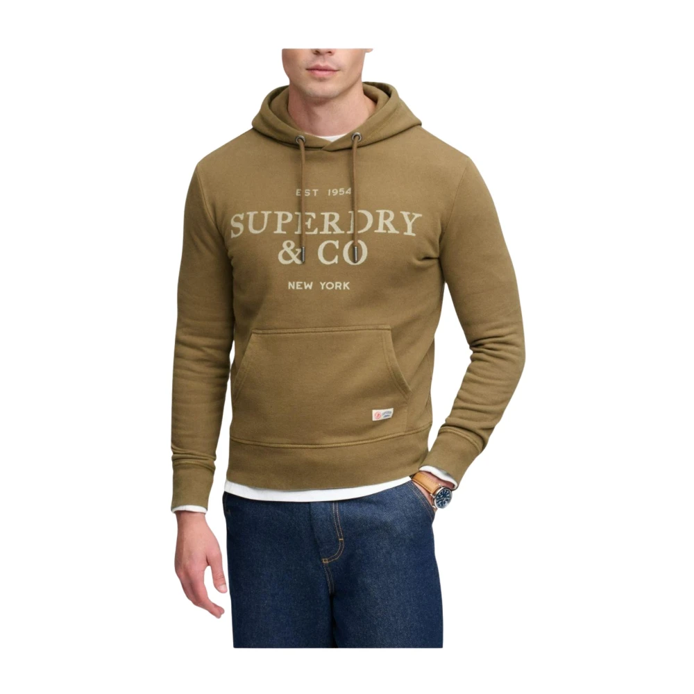 Superdry Men's Marron Hooded Sweatshirt 1954 Company - Image 2