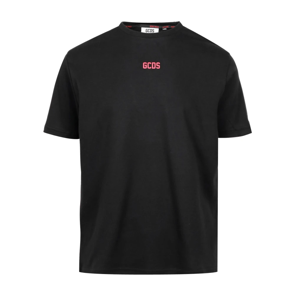 Gcds Basic Logo Regular Katoenen T-shirt Black Heren