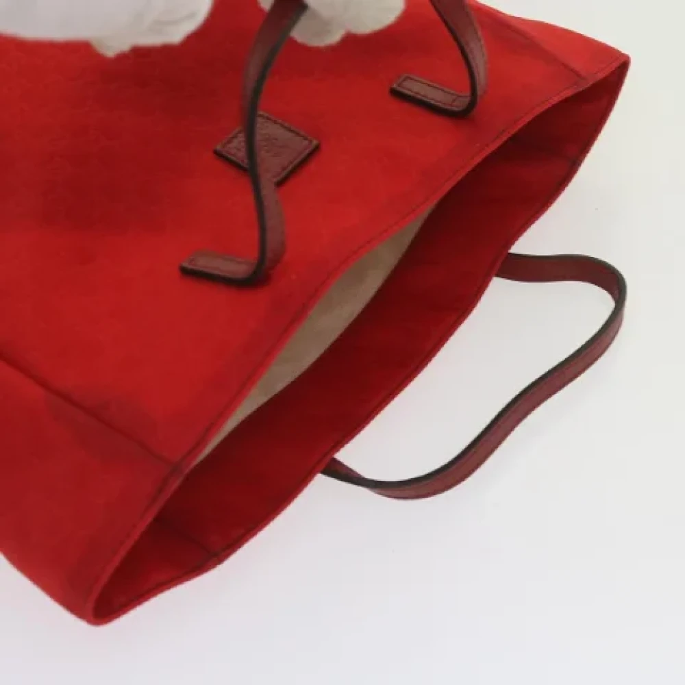 Gucci Vintage Pre-owned Canvas totes Red Dames