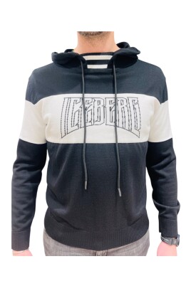 Sweat à capuche zippé 1/4 pour homme - Couleur unie - Pull à manches longues - Pull à capuche - Chaud - Manches longues - Pull - Grandes tailles
