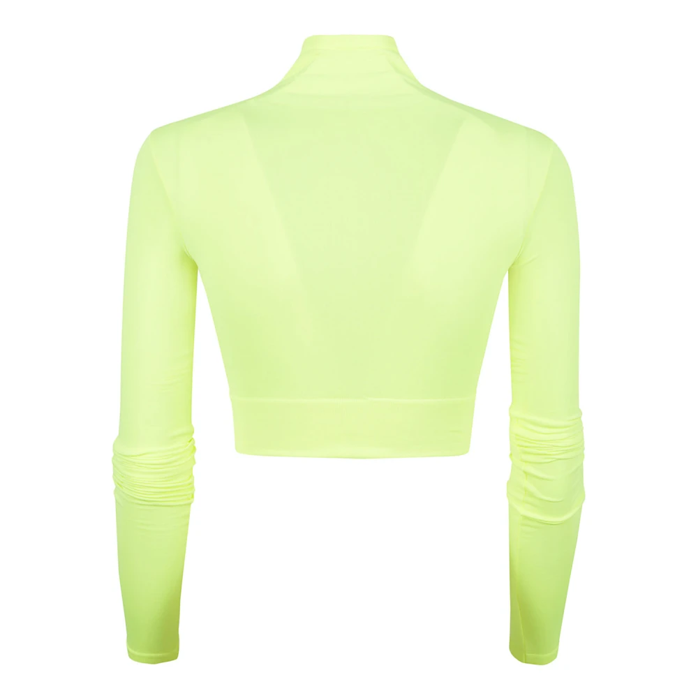 Balenciaga Cropped coltruien Yellow Dames