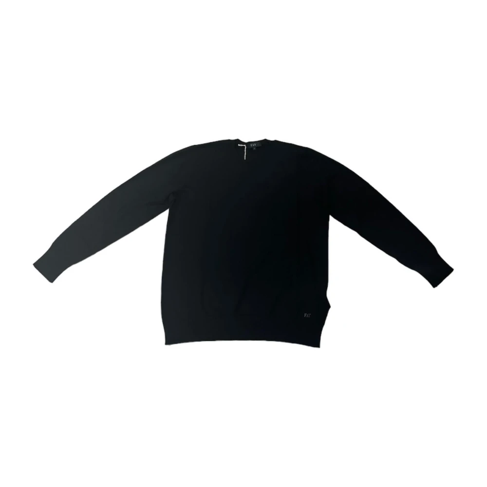 Fay Lange mouwen ronde hals top Black Dames