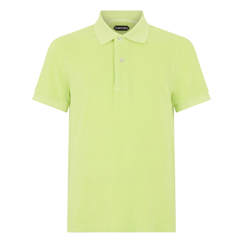 Tom Ford Men's Yellow Polo Shirts, M, Towelling Polo