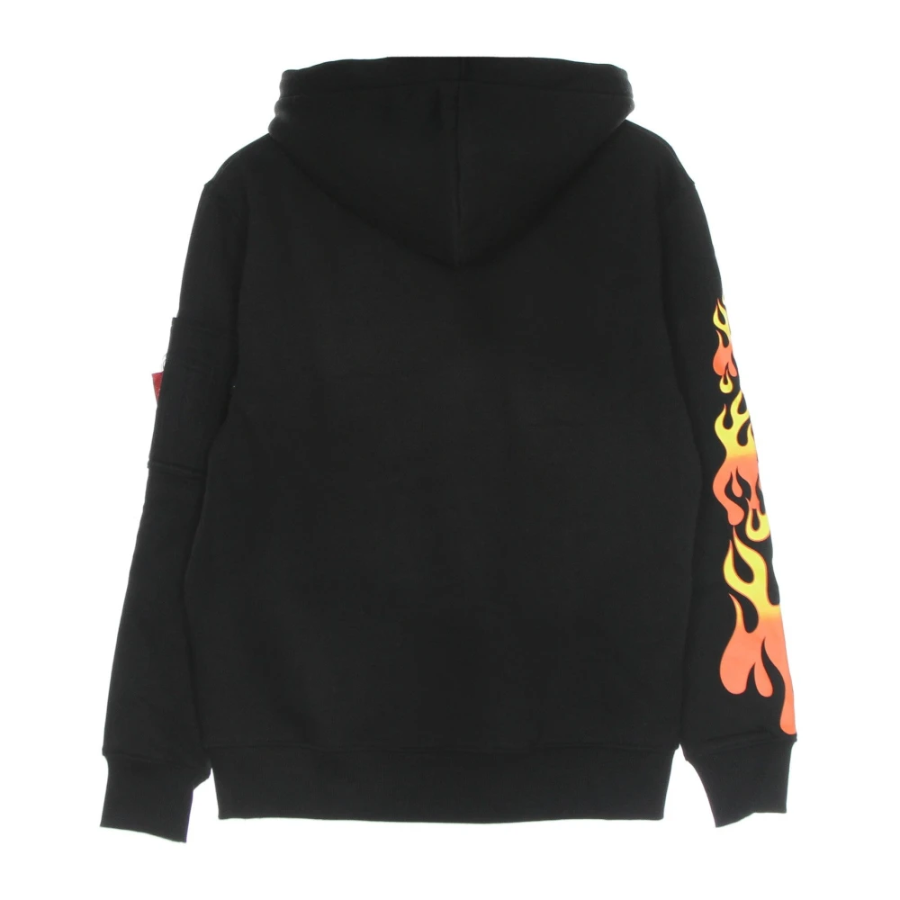 alpha industries Flame Hoody Hot Wheels Heren Hoodie Black Heren