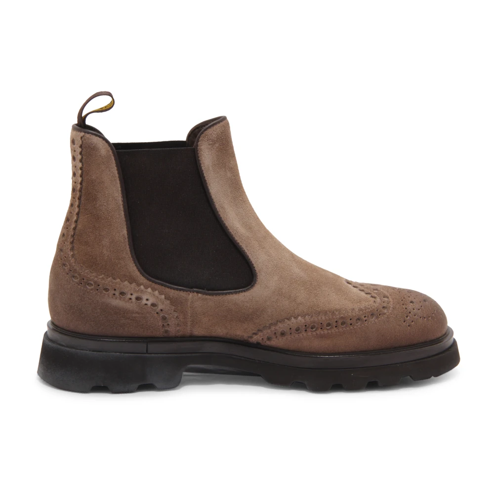 Doucal's Men's Brown Chelsea Boots, 6 Uk, Vintage Beatles Effect Boots