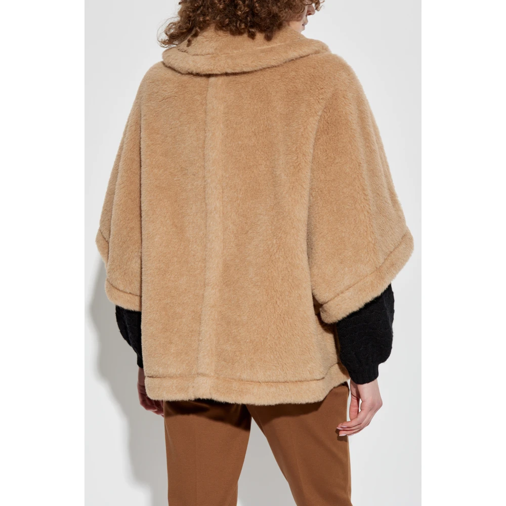 Max Mara Bont poncho Tenebre Beige Dames