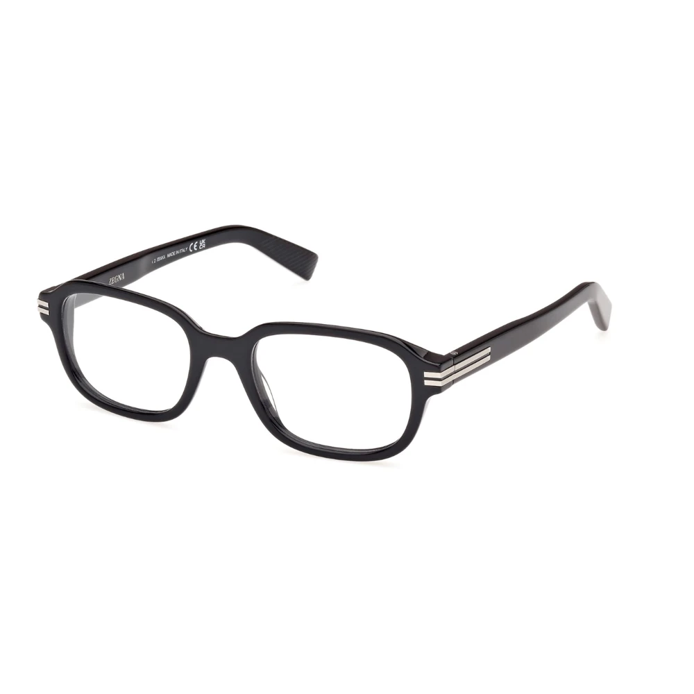 Zegna Black Glasses, Unisex, 52 Mm, Eyewear Frames