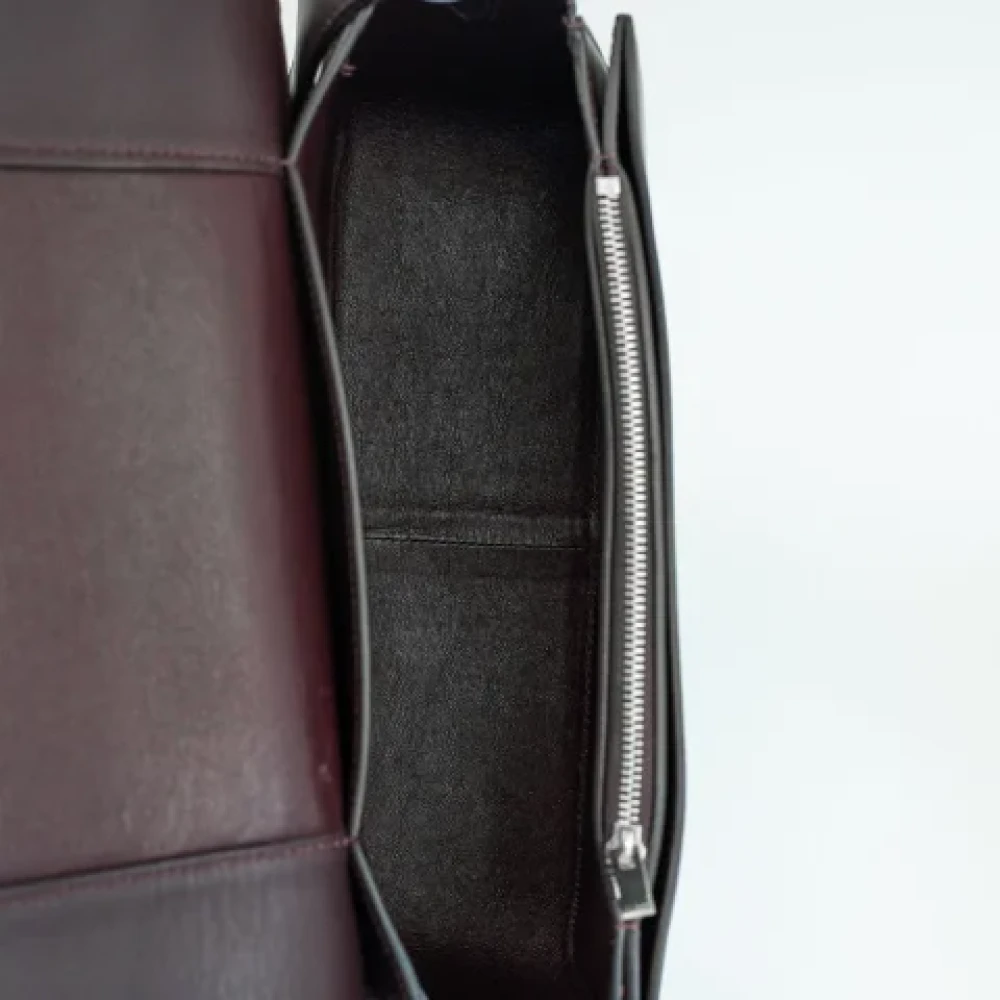 Celine Vintage Pre-owned Leather celine-bags Purple Dames