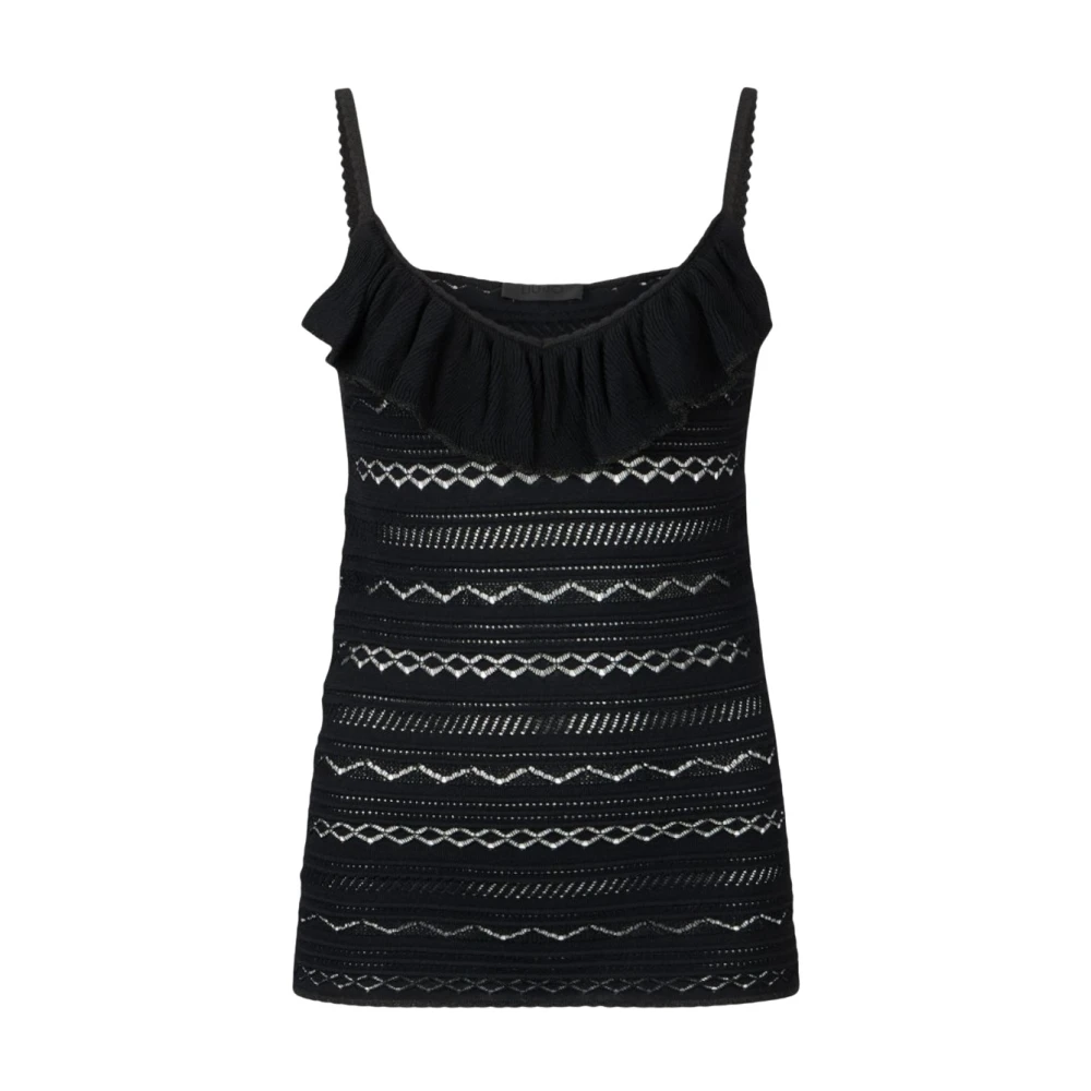 Liu Jo Donna Nero Top, L, New,