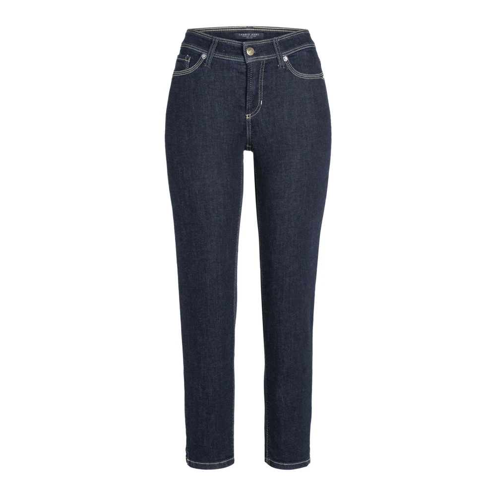 Cambio Women's Blue Cropped Jeans, S, Piper Short Trousers