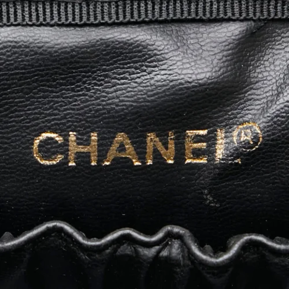 Chanel Vintage Pre-owned Leather handbags Black Dames