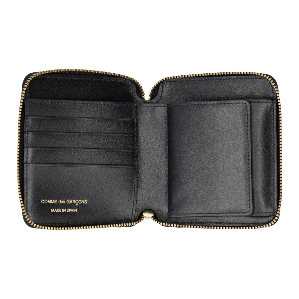 Comme des Garçons Zwarte Verticale Rits Portemonnee Accessoires Black Unisex