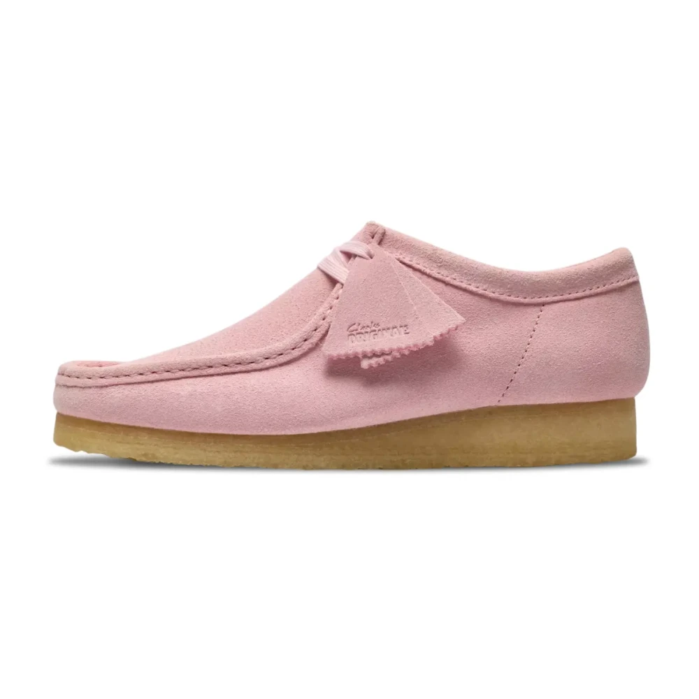 Clarks Men's Pink Laced Shoes, 7 Uk, Wallabee