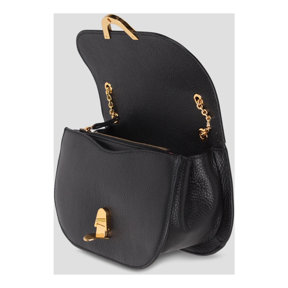 Coccinelle Geribbelde Textuur Schoudertas Black Dames