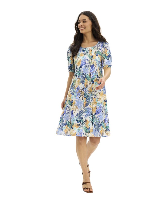 lucette-robe-evasee-plissee-multicolore