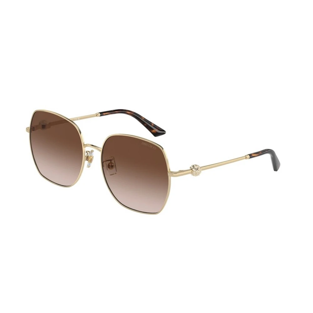 Jimmy Choo Women's Gold/Brown Frame Gradient Lenses Sunglasses