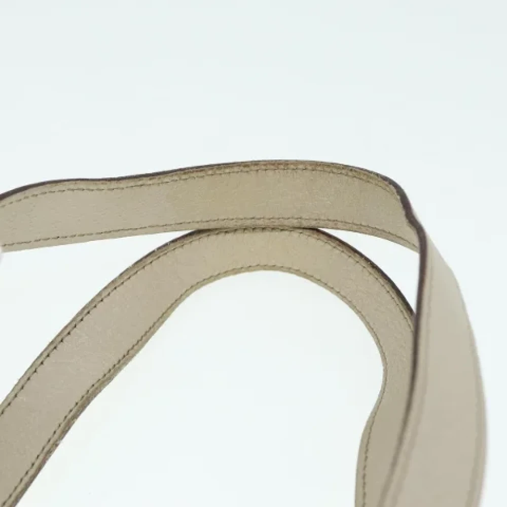 Gucci Vintage Pre-owned Leather handbags Beige Dames