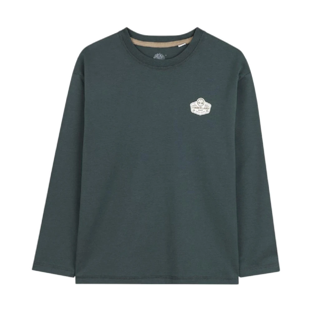 Timberland Green Long Sleeve T-Shirt - Male - Kids Short Sleeve T-Shirts - 12 Y - Kids