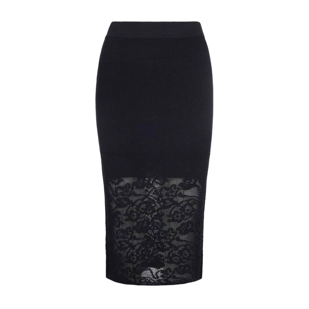 Patrizia Pepe Femme Noir Jupes, Taille: 40 Fr Pencil Skirt