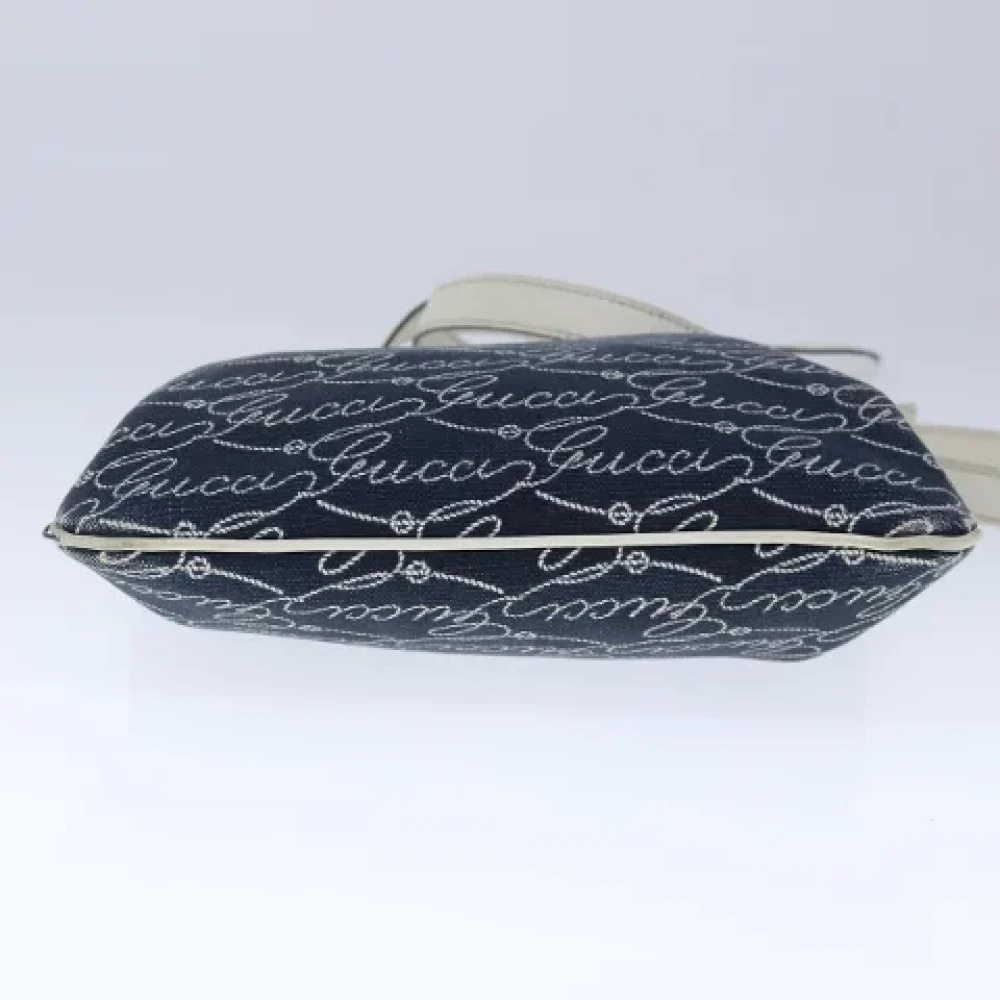 Gucci Vintage Pre-owned Canvas gucci-bags Blue Dames