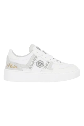 Mix Materials Low-Top Sneakers med Nitar