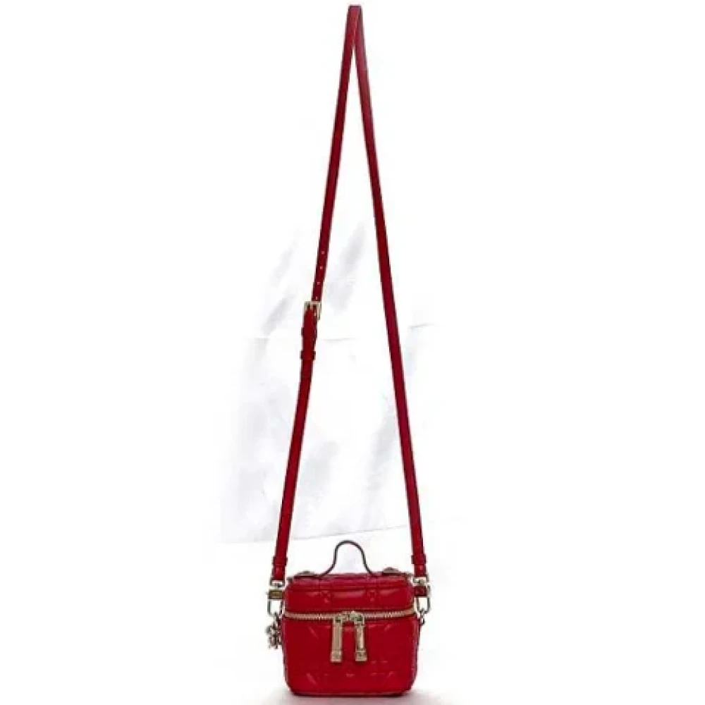 Dior Vintage Pre-owned Leather dior-bags Red Dames