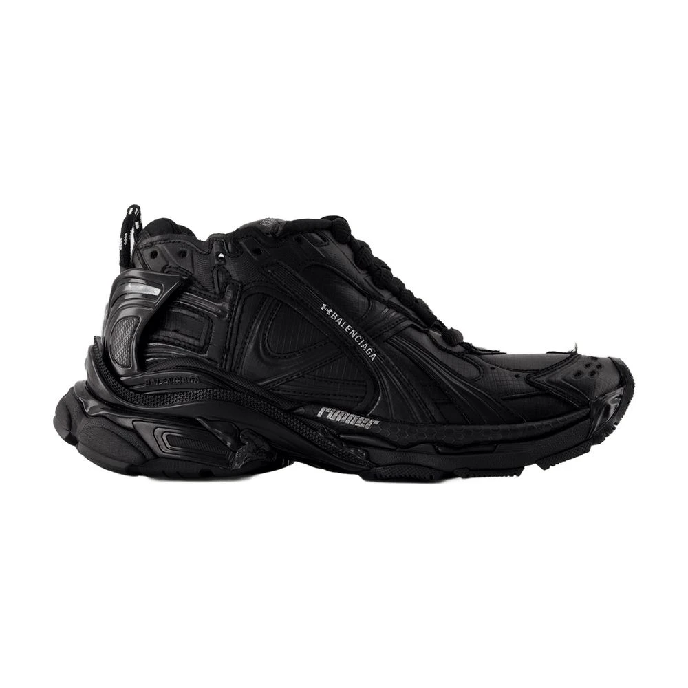 Balenciaga Ripstop Sneakers – Ronde Neus Dames Schoenen Zwart
