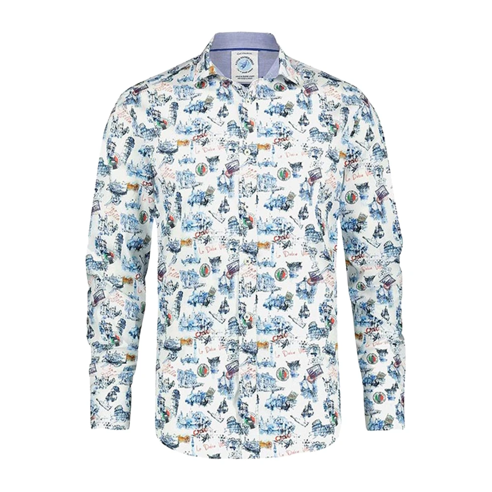 A fish named fred Katoenmix Chemise Ciao Bella Multicolor Heren