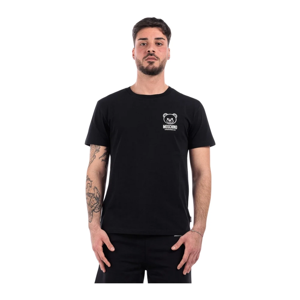 Moschino Heren T-shirt Lente Zomer Collectie Black Heren