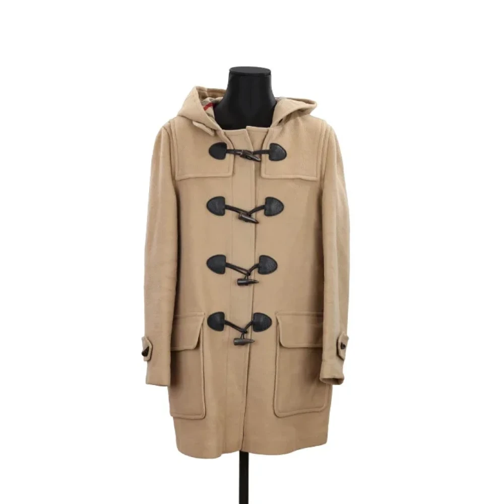 Burberry Vintage Pre-owned Wool outerwear Brown Dames
