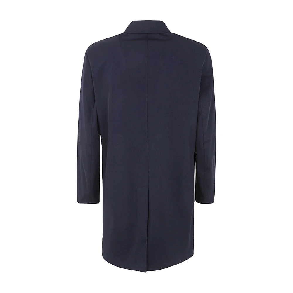 Kired Blauwe Trenchcoat Blue Heren