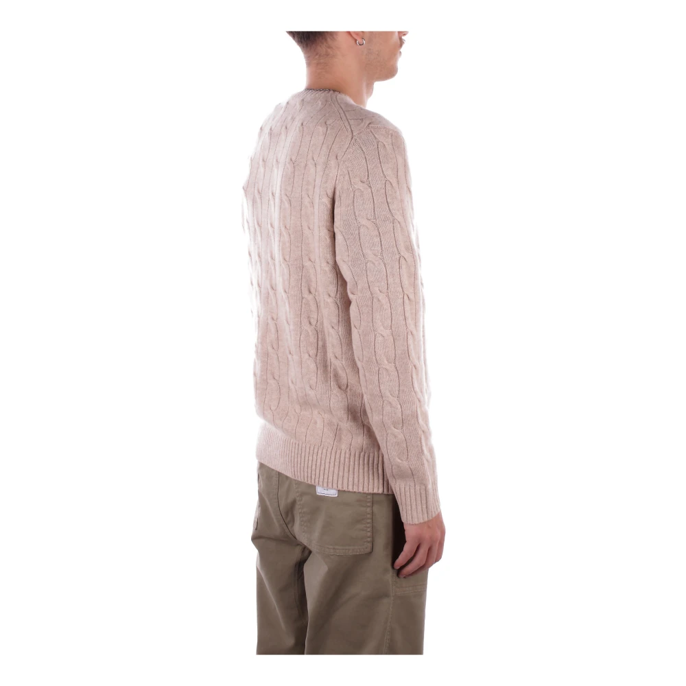 Saint Barth Beige Logo Front Sweaters Beige Heren