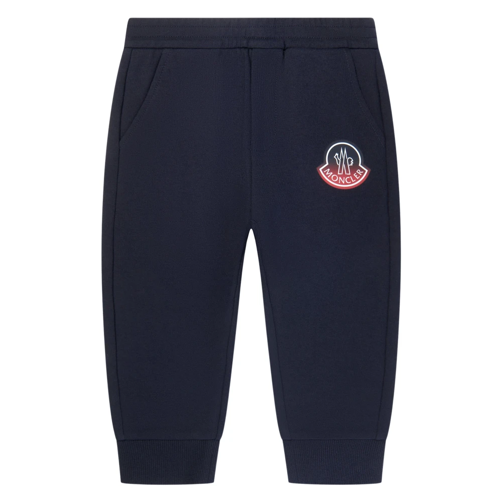 Moncler Men's Blue Sweatpants,, Baby Boys Logo Joggers In Navy Size 3 Y