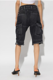 Denim Cargo-Shorts